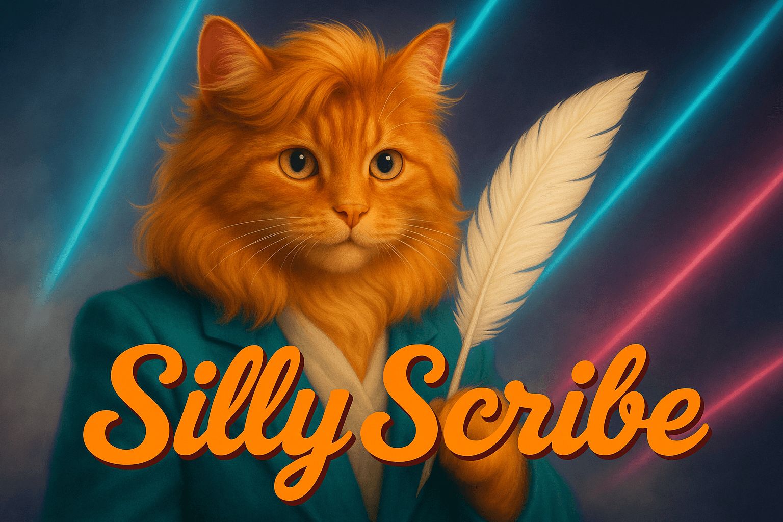 Silly Scribe AI storybook hero artwork showing kids, pets, and goofy adventures.